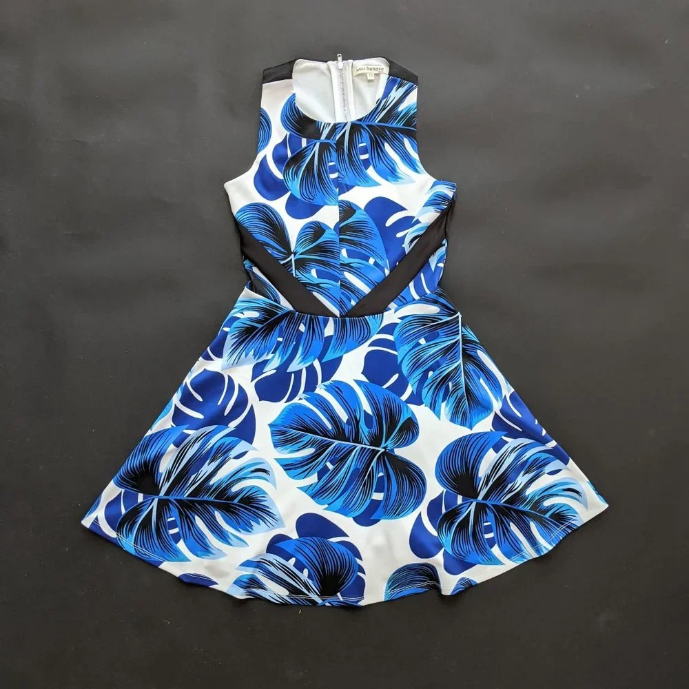 Miss Behave Blue Flower Dress size:10
